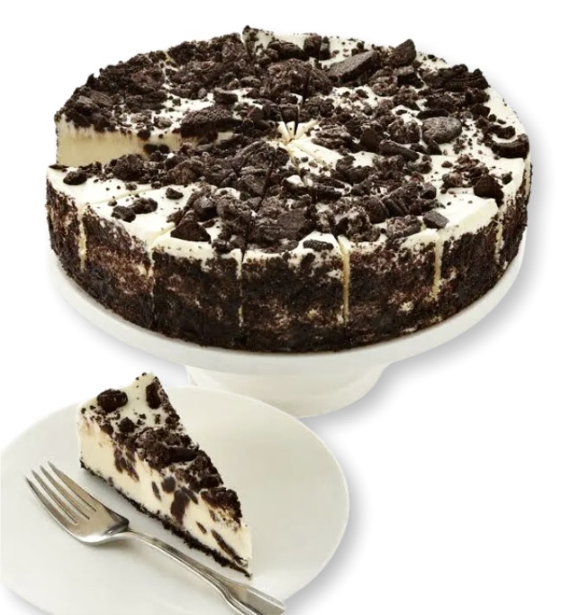 A cake with cookies and cream on top of it.