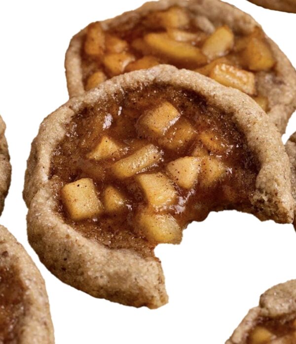 A close up of some apple pie cookies